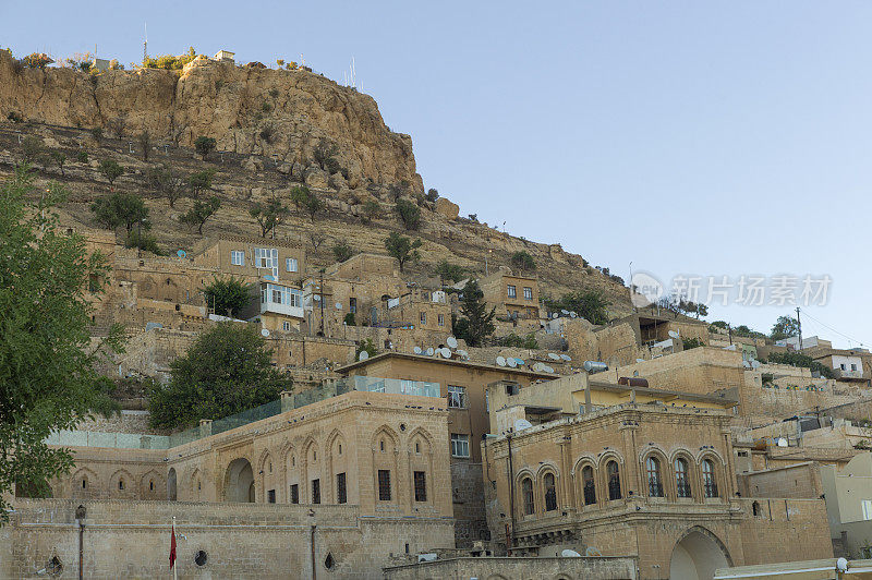 中东小镇mardin turkey的古老传统石屋